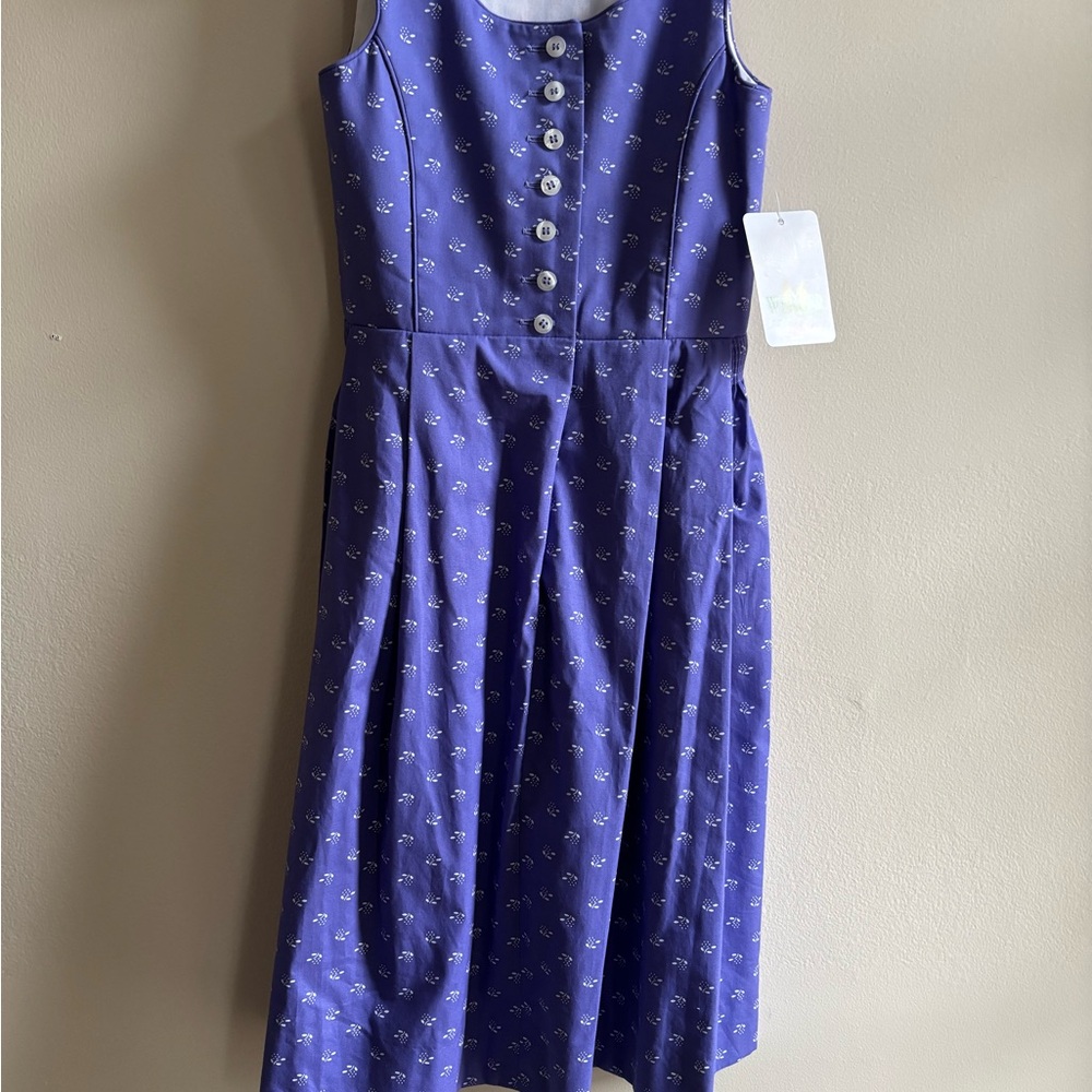 Wenger Purple Buttoned Pleated Sundress Casual